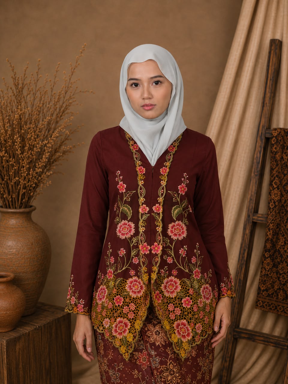 Sri Ayu - Maroon - B3